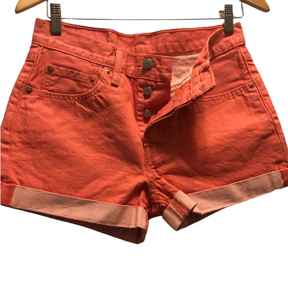 Levi's Pants - Levis Coral High Waisted 501 Denim Shorts